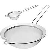 Luckyiren Food Strainer, Premium Stainless Steel Fine Mesh ScreenPremium Stainless Steel Fine Mes...