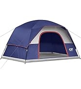 CAMPROS CP Tent 6 Person Camping Tents, Waterproof Windproof Family Dome Tent with Rainfly, Large...