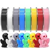 RAMBERY 250gx8 PLA+ Filament Bundle 1.75mm, 8 Colors PLA Plus 3D Printing Filaments Dimensional A...