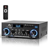 Joengoep AK50 Home Audio Amplifier, 400W Home 2.0 Channel Stereo Receiver with Bluetooth 5.0, Act...