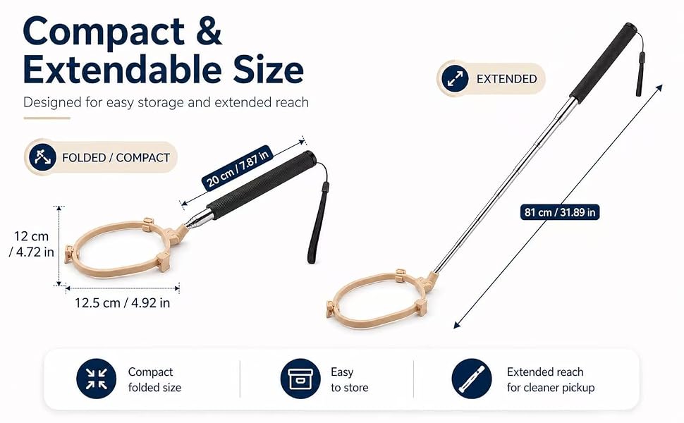 compact and extendable size