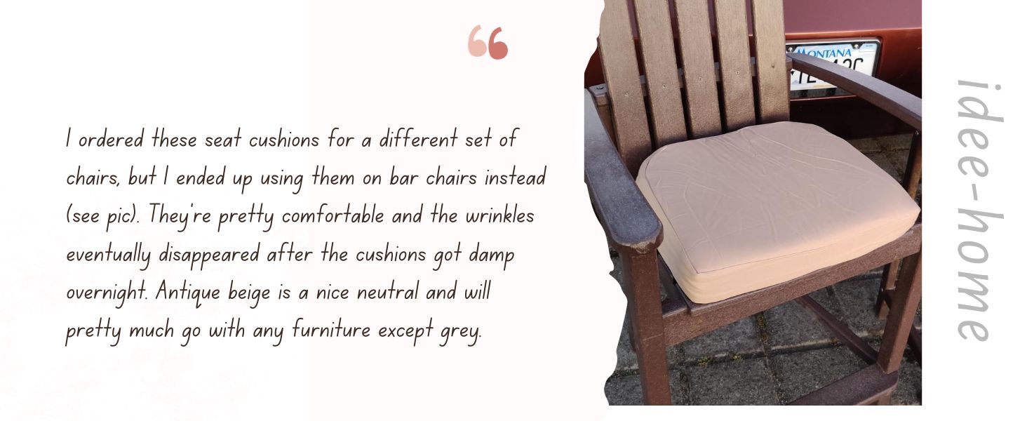 Outdoor Seat Cushion Outdoor Chair Cushions Set of 4 Patio Chair Cushions Furniture Chair Pads