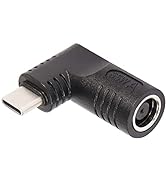 SinLoon 65W PD DC 7.9mm x 0.9mm Female (7.9mm x 5.5mm) Input to USB Type C Male Power Charging Ad...
