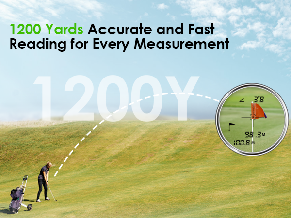 1200 Yards Accurate and Fast Reading for Every Measurement 1200Y 7X Magnification