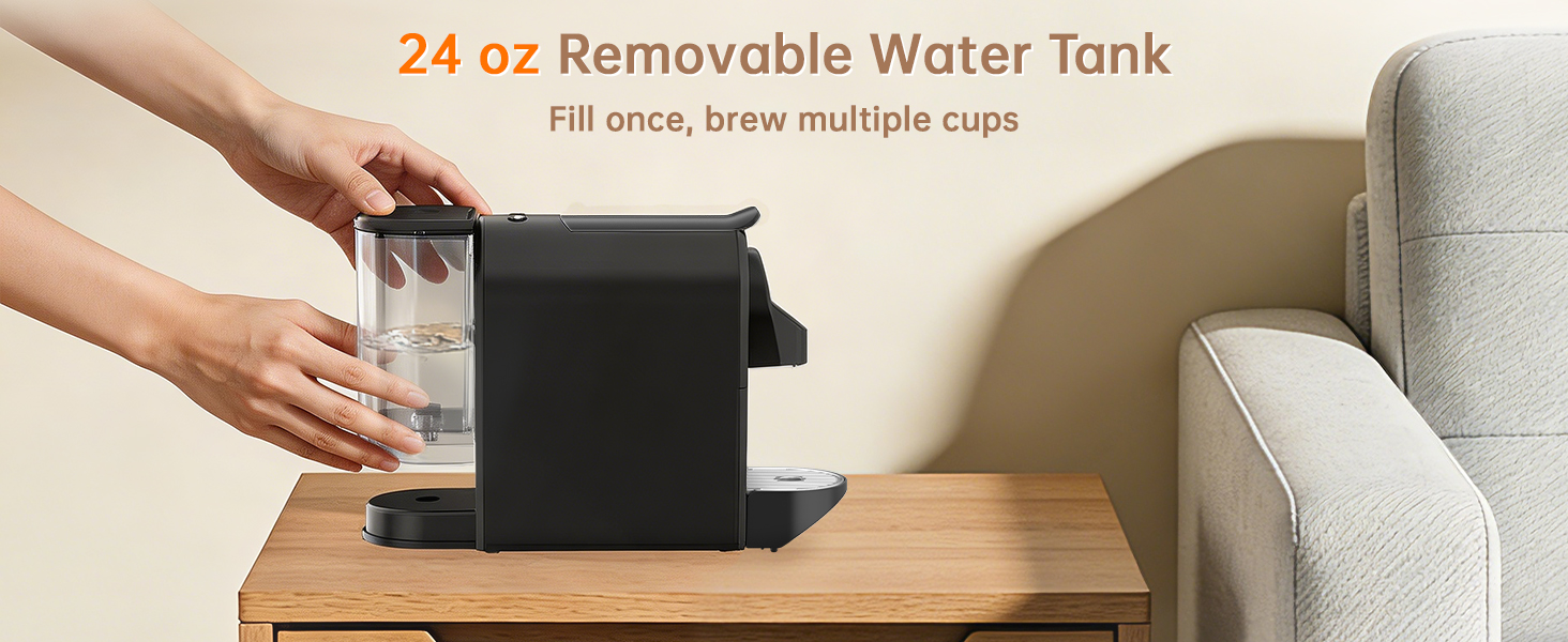 24 ounce removable water tank