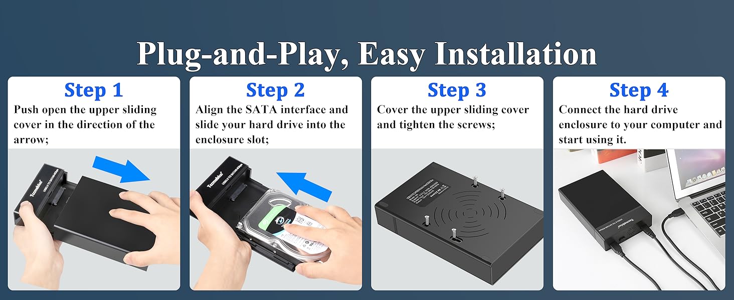 External Hard Drive Enclosure USB 3.0