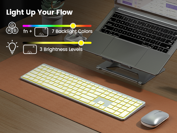 7 Color Backlit Adjustable