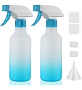 Hethyo Spray Bottles 12oz HDPE Spray Bottle for Hair Mist/Stream Empty Sprayer Heavy Duty Refilla...