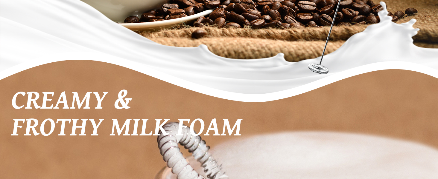 frothy milk foam
