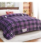 Heated Electric Blanket Queen Size, 84X90 Heating Blanket Queen with Dual Control&amp;10 Heats Levels...