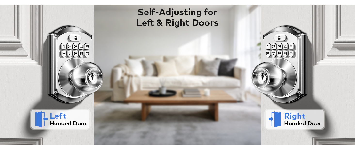keyless entry door lock with camera
