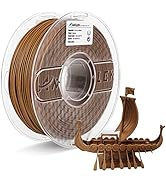 AMOLEN Dark Wood Walnut PLA Filament 1.75mm,Walnut 3D Printer Filament with 30% Real Wood Fiber,W...