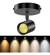 VANoopee 5-Color Ceiling Spotlight Flush Mount Adjustable Directional LED Spot Lights Indoor Dimm...