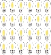 ALAMPEVER 24-Pack Outdoor Light Bulbs, S14 Shatterproof Replacement Bulbs for Outdoor String Ligh...