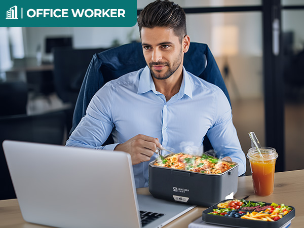 Electric lunch box good for office workers.
