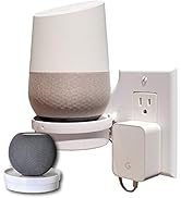 Mount Genie Smart Home Outlet Shelf: Hidden Cord Storage and Extra Custom Short Cords Great for G...