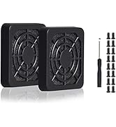 Easycargo 4pcs 40mm Fan Cover Dust Filter Grill Black with Screws (40mm)