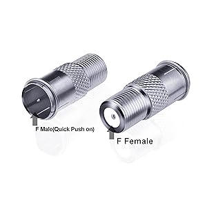 Quick Connect Cable TV Connector