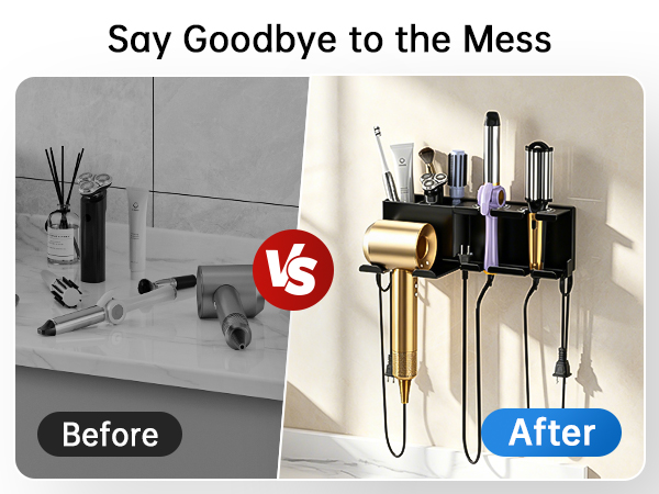 blow dryer holder wall mounted