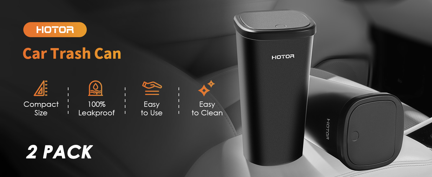 HOTOR 2 Packs Car Trash Can