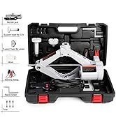 STANDTALL Electric Car Jack Car Floor Jack 3 Ton All-in-one Automatic 12v Scissor Lift Jack Car R...