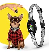Tiny Bark Collar for Small Dogs 5-15 lbs and Puppies - No Shock Anti Barking Collar - Rechargeabl...