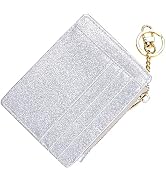 woogwin Womens Slim RFID Credit Card Holder Mini Front Pocket Wallet Coin Purse Keychain
