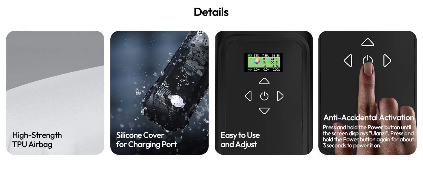 TPU material, waterproof, LCD display screen, anti-accidental activation button