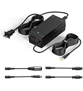 WUKUR 54.6V 2A Electric Scooter Charger 5 Connectors for 48V Lithium Batteries Compatible with Le...