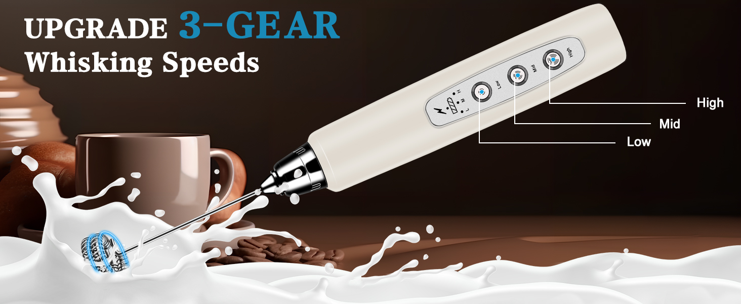 Milk Frother Handheld for Coffee