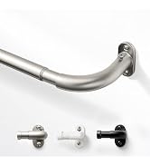 Deconovo Heavy Duty 1 Inch Diameter Wrap Around Curtain Rod, Adjustable Curtain Rods for Windows,...