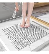 Tchdio Shower-Mat, Non-Slip Shower Mat Heavy-Duty Shower Floor Mat for Inside Shower with Powerfu...
