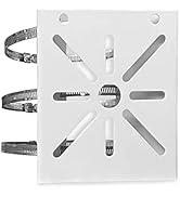 WiTi Universal Vertical Pole Mount for Security Camera, Solid Metal Bracket with Loops, Suitable ...