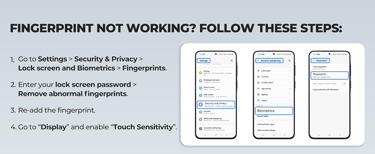FINGERPRINT ID RESET