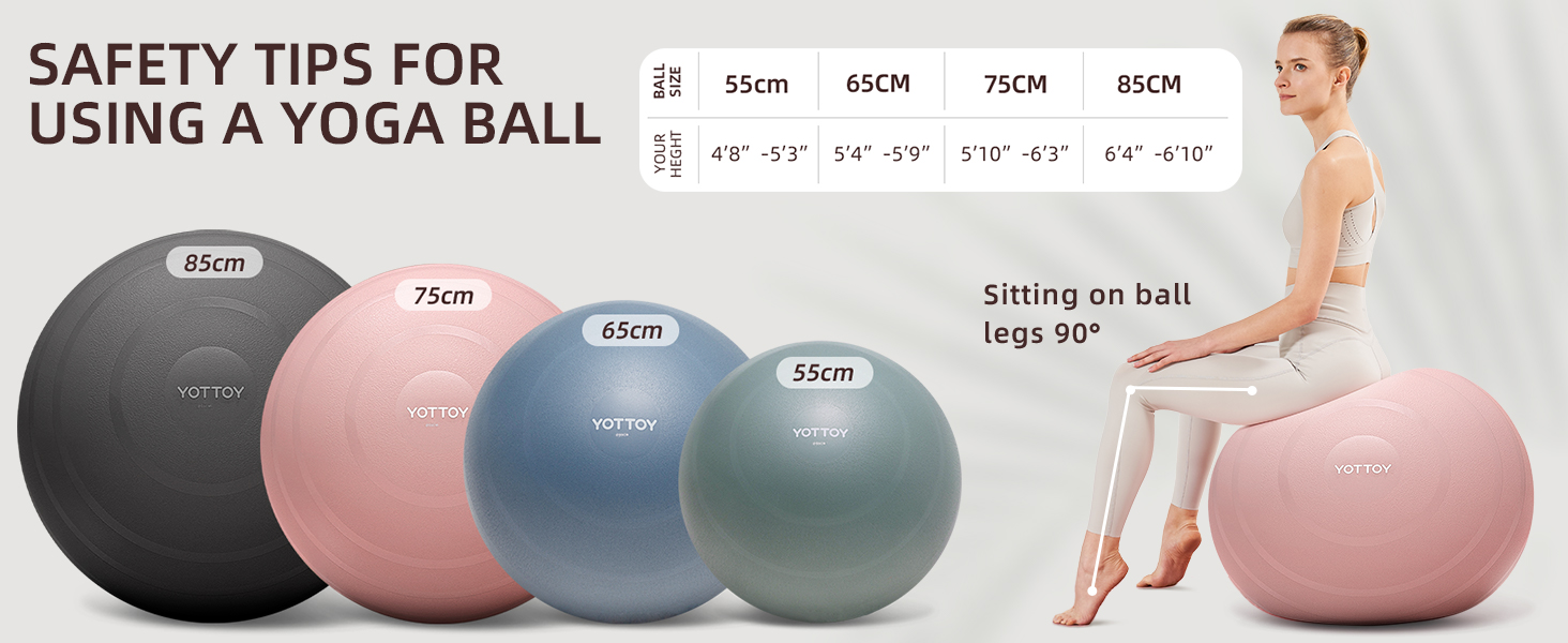 yoga ball size