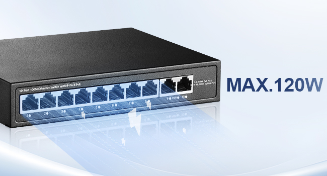 10-Port 100M PoE Switch