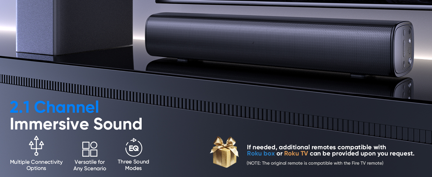 sound bar with subwoofer