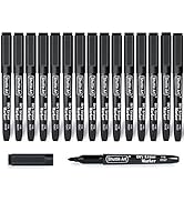 Dry Erase Markers, Shuttle Art 15 Pack Black Magnetic Whiteboard Markers with Erase,Fine Point Dr...
