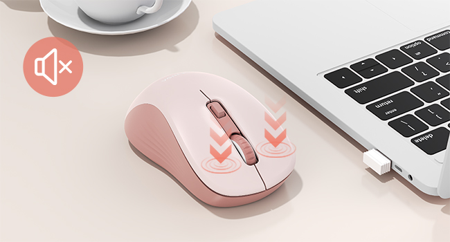 ergonomic mouse pink