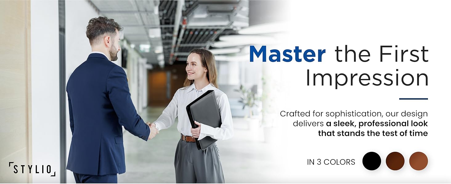 small business essentials, portfolio binder, leather portfolio for men, padfolio for women