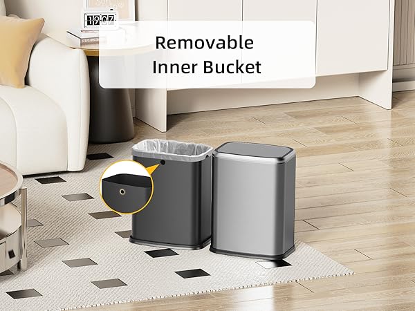 2.1 Gallon Bathroom Trash Can