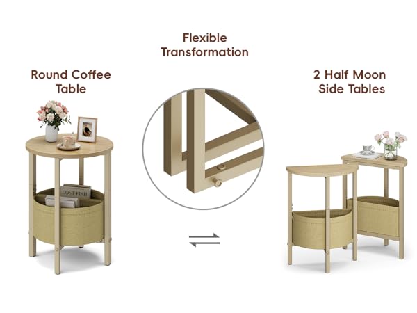 Round Coffee Tables / Half Moon Side Tables bedside table drink table table nightstand