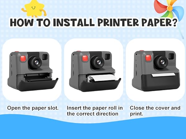 kids camera instant print