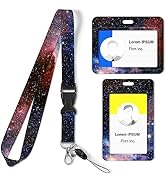 Lanyard ID Badge Holder, Printed with Cute Design Print with Detachable Lanyard, Horizontal and V...