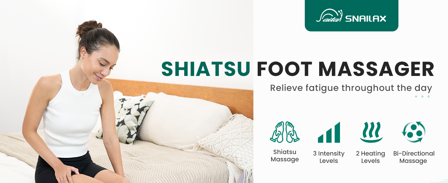 snailax shiatsu foot massager with heat relieve fatigue,heated foot massager?foot warmer
