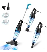 Corded Vacuum Cleaner, 4-in-1 Vacuum Cleaners for Home 15Kpa Power Suction Lightweight Stick Vacu...
