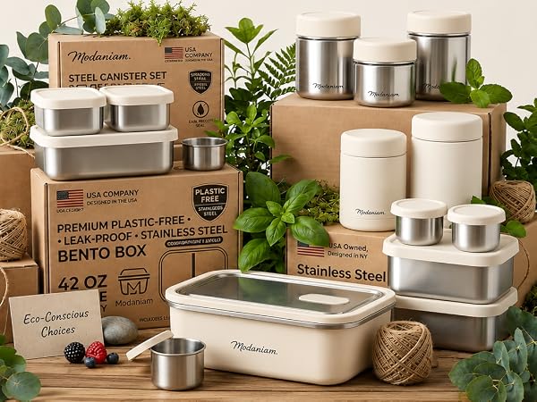 Modaniam Vanilla Stainless Steel Lunch Box