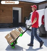 2-in-1 Folding Hand Truck Dolly 330LB Load Carrying Foldable Dolly