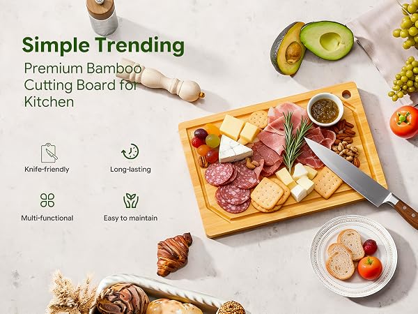 Premium Bamboo Cutting Board