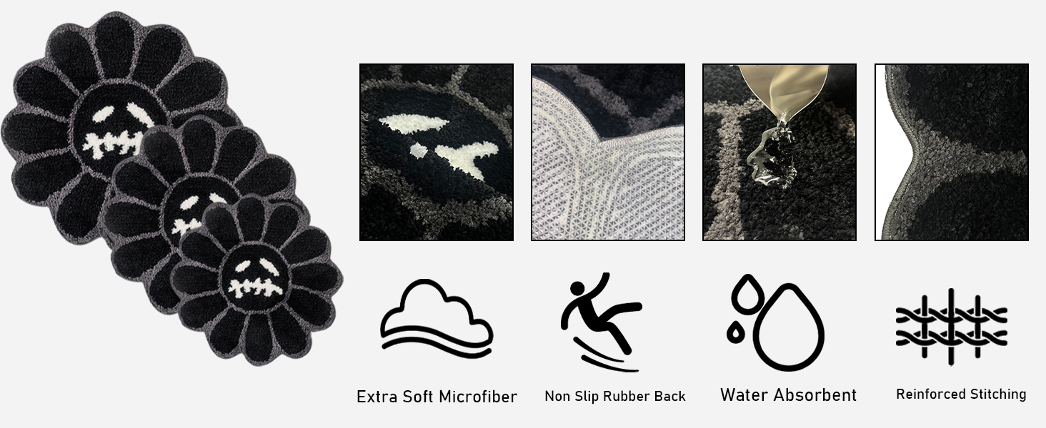 Trippy Happy Face Rug